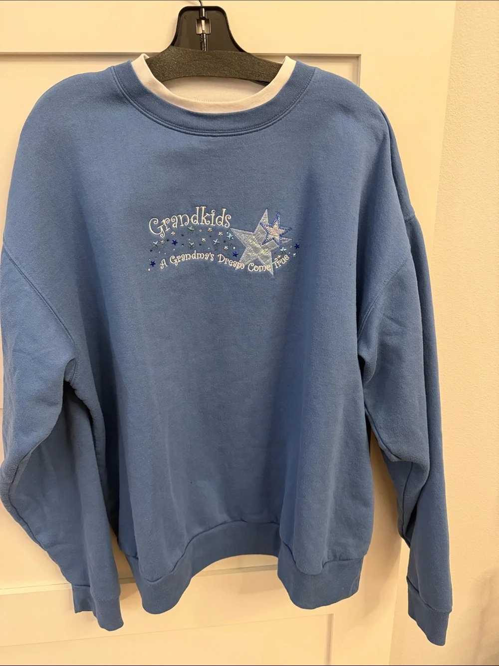 Vintage Grandkids Blue Crewneck Sweatshirt